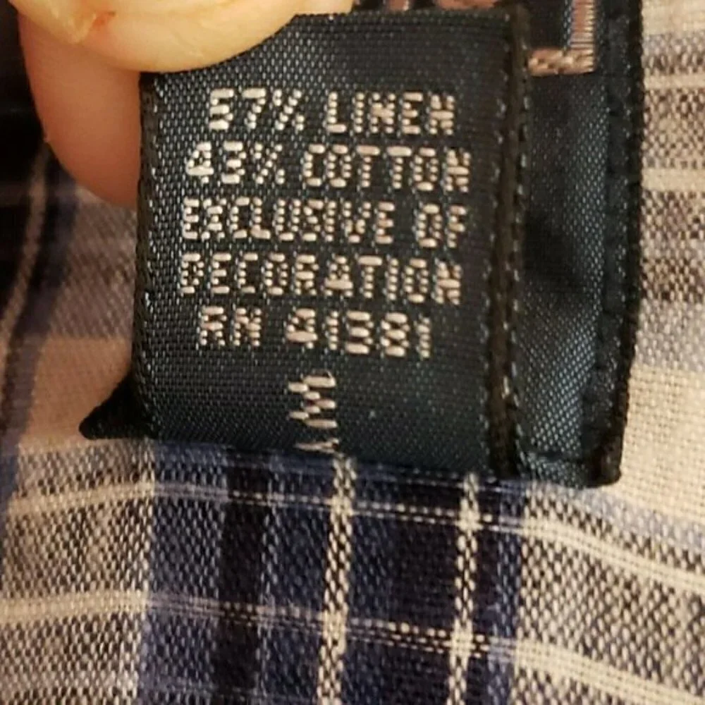 Polo Ralph Lauren Linen Blend Plaid Button Down